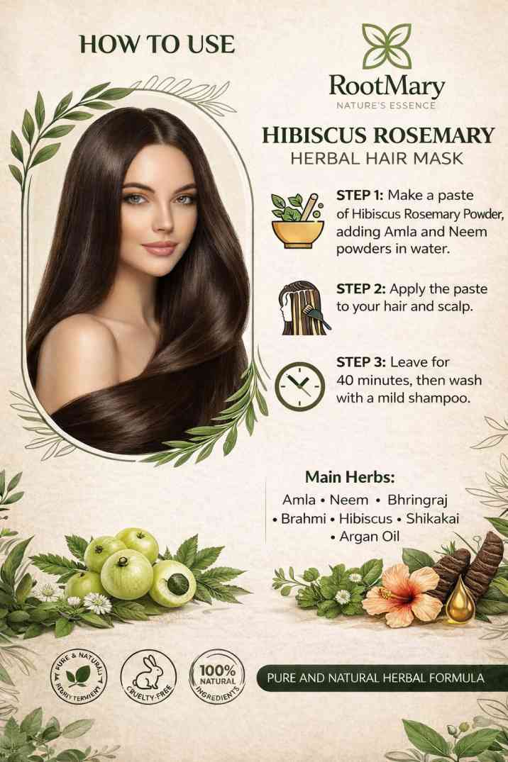 Hibiscus Rosemary Hair Mask